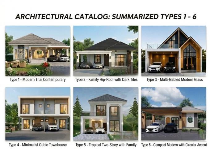 บ้านเดี่ยว 6 แบบ 6 สไตล์ ทำเลทอง ดอนหัวฬ่อ-สำนักบก ใกล้อมตะนครเฟส 4-6 ราคาเริ่มต้น 2 ล้านต้นๆ